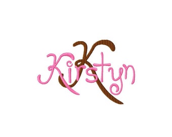 Kirstyn Machine Embroidery Font - Sizes 1",2",3",4" BUY 2 get 1 FREE