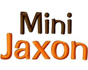 Mini Jaxon Machine Embroidery Font - Sizes .5in. (half inch) BUY 2 get 1 FREE - Mini Fonts