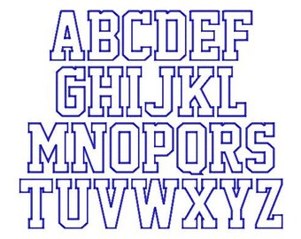 SUPER JUMBO School Time APPLIQUE Font Set - Sizes 8", 9" & 10"