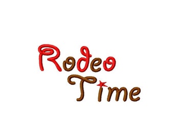 Rodeo Time Machine Embroidery Font - Sizes 1",2",3",4" and 4x4 Hoop - BUY 2 get 1 FREE