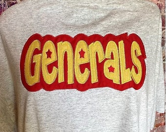 GENERALS - Double Applique - Zig Zag Outline - 12 Sizes - Embroidery Instant Download Applique Generals stars double applique