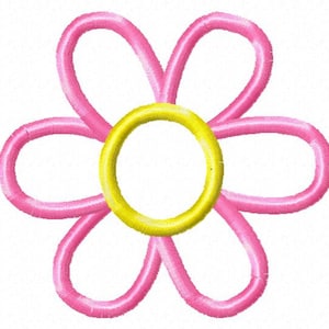 Pixie Six Flower - Applique - Machine Embroidery Design -  13 Sizes