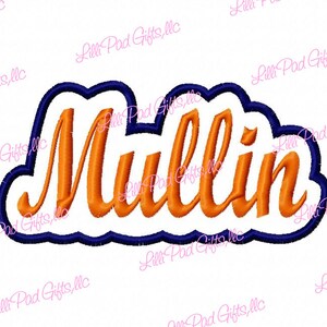 Mullin - Outline Applique - Machine Embroidery Design - 13 sizes, mullin, double applique, embroidery applique, mullins