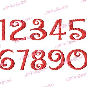 Mini Santa Time .5 inch Machine Embroidery Font Sizes BUY 2 get 1 FREE Mini Fonts image 4