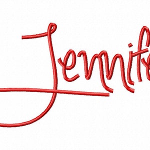 Jennifer Machine Embroidery Font Sizes 2,3,4 BUY 2 get 1 FREE image 1