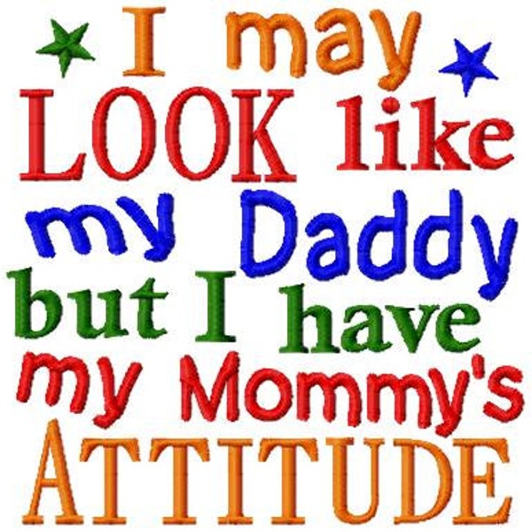 Buy I May Look Like Daddy But Have My Mommy's Attitude Baby Bodysuit, Baby Clothing, Baby Shower Gift, Funny Baby Gift, Toddler Shirt, Birthday Online In India - Foto 8