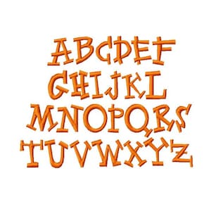 Jack Machine Embroidery Font Sizes 1,2,3,4 BUY 2 get 1 FREE, block, kid font, jack, funky, embroidery, font, boy image 2