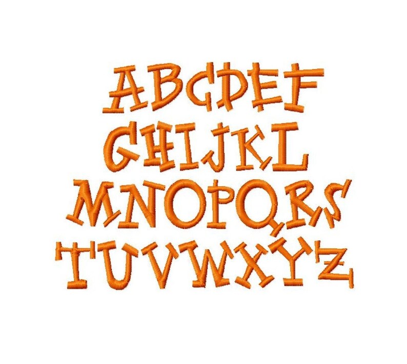 Jack Machine Embroidery Font Sizes 1,2,3,4 BUY 2 get 1 FREE, block, kid font, jack, funky, embroidery, font, boy 画像 2