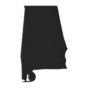 State of Alabama - Machine Embroidery - 9 Sizes
