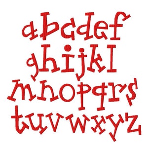 Jack Machine Embroidery Font Sizes 1,2,3,4 BUY 2 get 1 FREE, block, kid font, jack, funky, embroidery, font, boy image 3