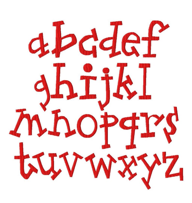 Jack Machine Embroidery Font Sizes 1,2,3,4 BUY 2 get 1 FREE, block, kid font, jack, funky, embroidery, font, boy image 3