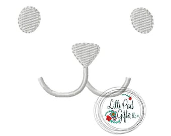 Teddybär Gesicht - Maschinenstickerei, Teddybärstickerei, Teddy, Bär, Stickdatei, lillipadgifts