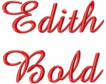 Edith BOLD Machine Embroidery Font - Sizes 1",2",3",4" BUY 2 get 1 FREE