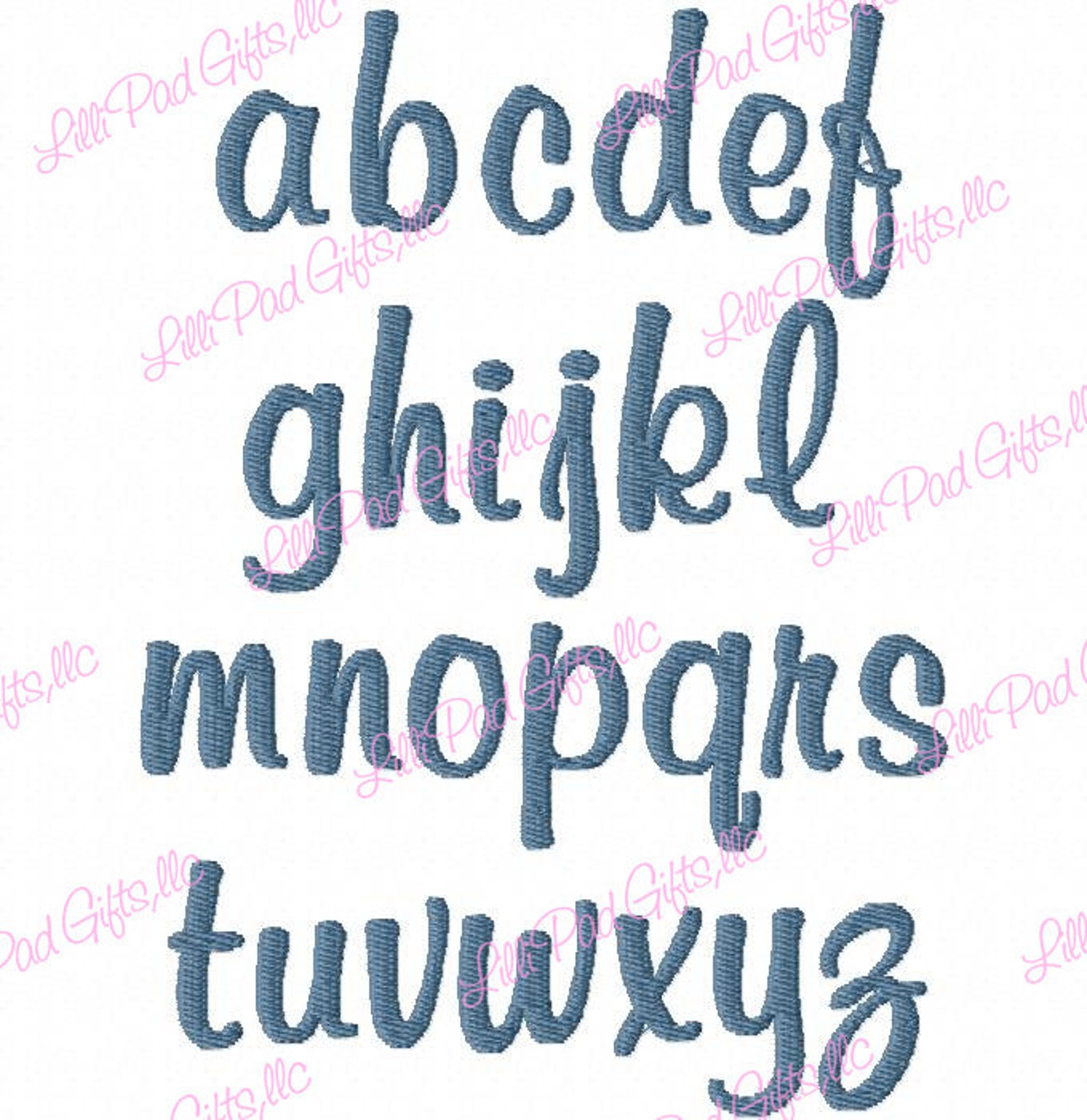 SUPER JUMBO Murphy Script-lower Case - Machine Embroidery Font - Sizes ...