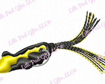 Fishing Lure - Machine Embroidery Design - 5 Sizes