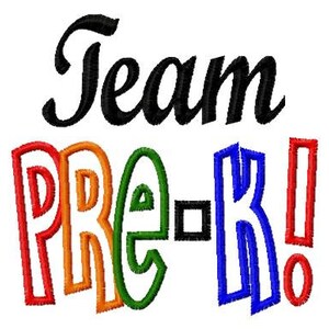 Zespół PRE-K - Aplikacja - Projekt haftu maszynowego - 11 rozmiarów