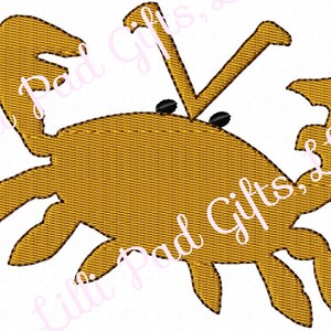 Sandkrabbe - Stickdatei für die Stickmaschine - in 9 Größen