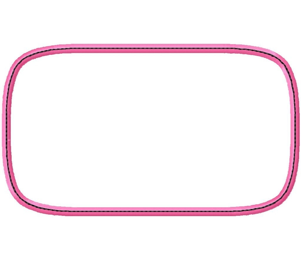 Rectangle Rounded Corners - Applique Frame - Frame Only - Machine ...