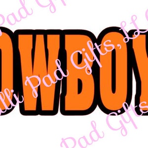COWBOYS - Cut File - Instant Download - SVG Vector and .jpg for Cameo Silhouette Studio Software & other Cutter Machines