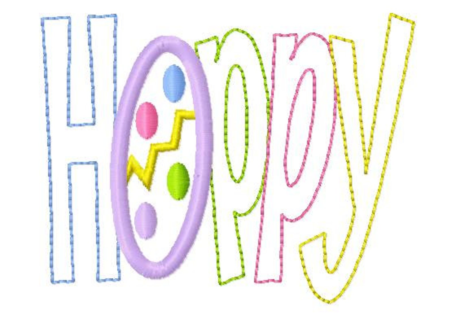 Hoppy easter 4 styles applique machine jessecmault design  etsy