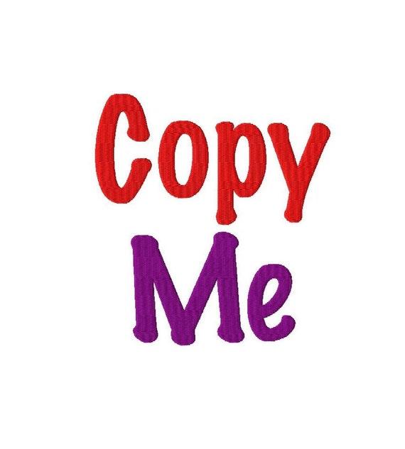 Copy Me Machine Embroidery Font - Sizes 1 display picture 2