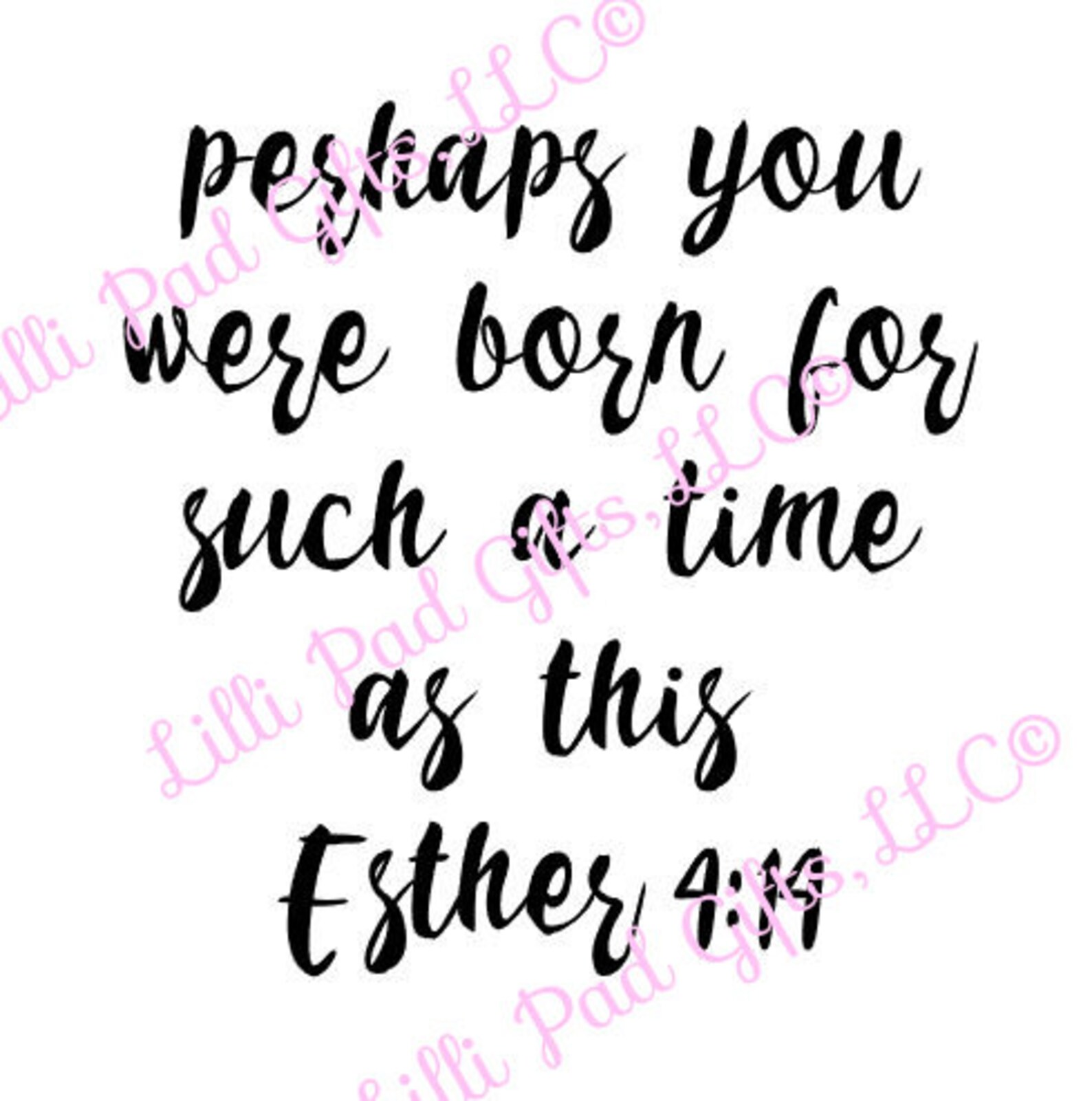 Download Perhaps Esther 414 Cut File Instant Download SVG and | Etsy
