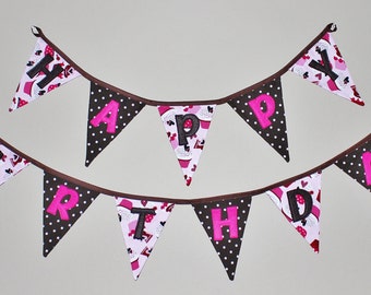 Happy Birthday Banner Pattern - Directions - with all Letters