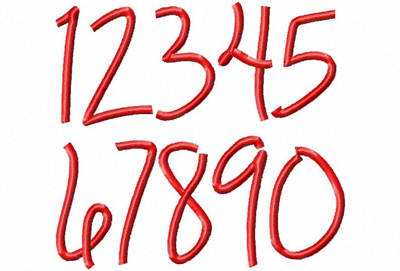 Jennifer Machine Embroidery Font Sizes 2,3,4 BUY 2 get 1 FREE image 4