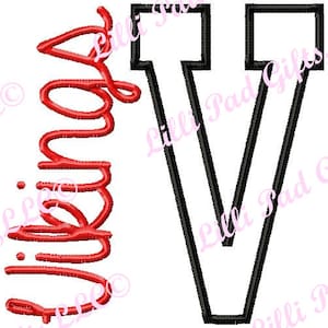V-Vikings - Applique - Machine Embroidery Design - 10 sizes