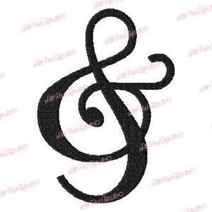 Add-On - Sandy Fancy Ampersand - Maschinenstickerei - 14 Größen