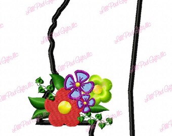Mississippi-Flowers - Applique - Machine Embroidery Design - 7 Sizes, Missippi, state of MS, Mississippi applique, embroidery design