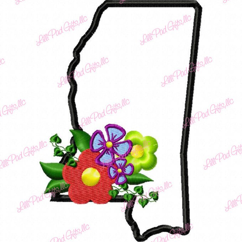 Mississippi Applique - Etsy