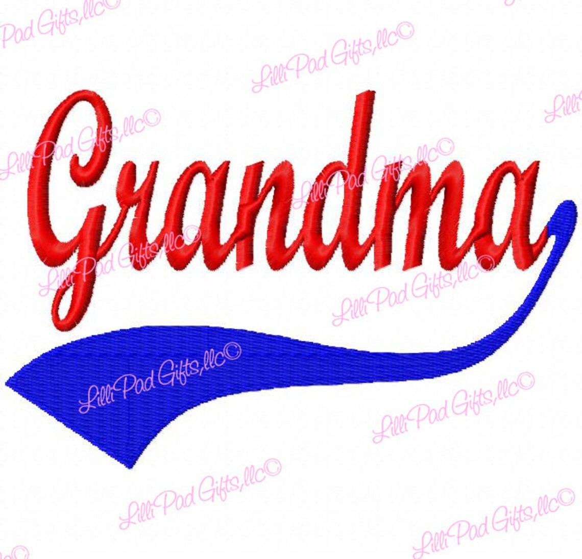 Grandmaswoosh Machine Embroidery Design 7 Sizes Grandma Etsy