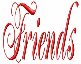 Friends - Machine Embroidery Design - 12 Sizes