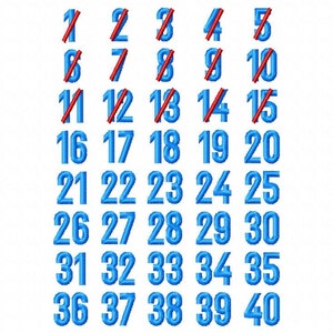 1-40 Pregnancy Weeks - Machine Embroidery Design - 2 Sizes