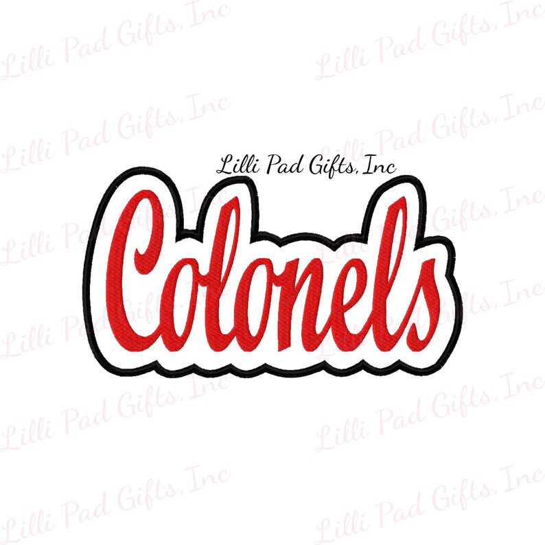 Colonels-outline Applique - Machine Embroidery Design - 10 Sizes ...