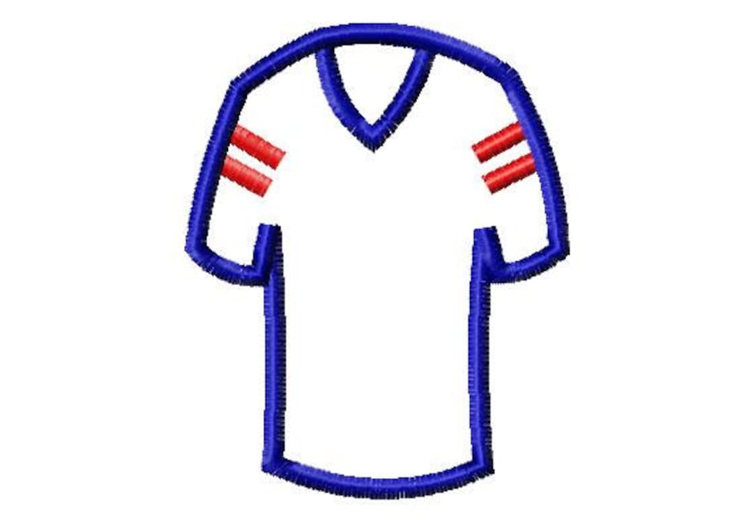 Jersey Applique 10 Sizes Etsy