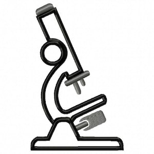 Microscope-2- Applique - Machine Embroidery Design - 7 sizes