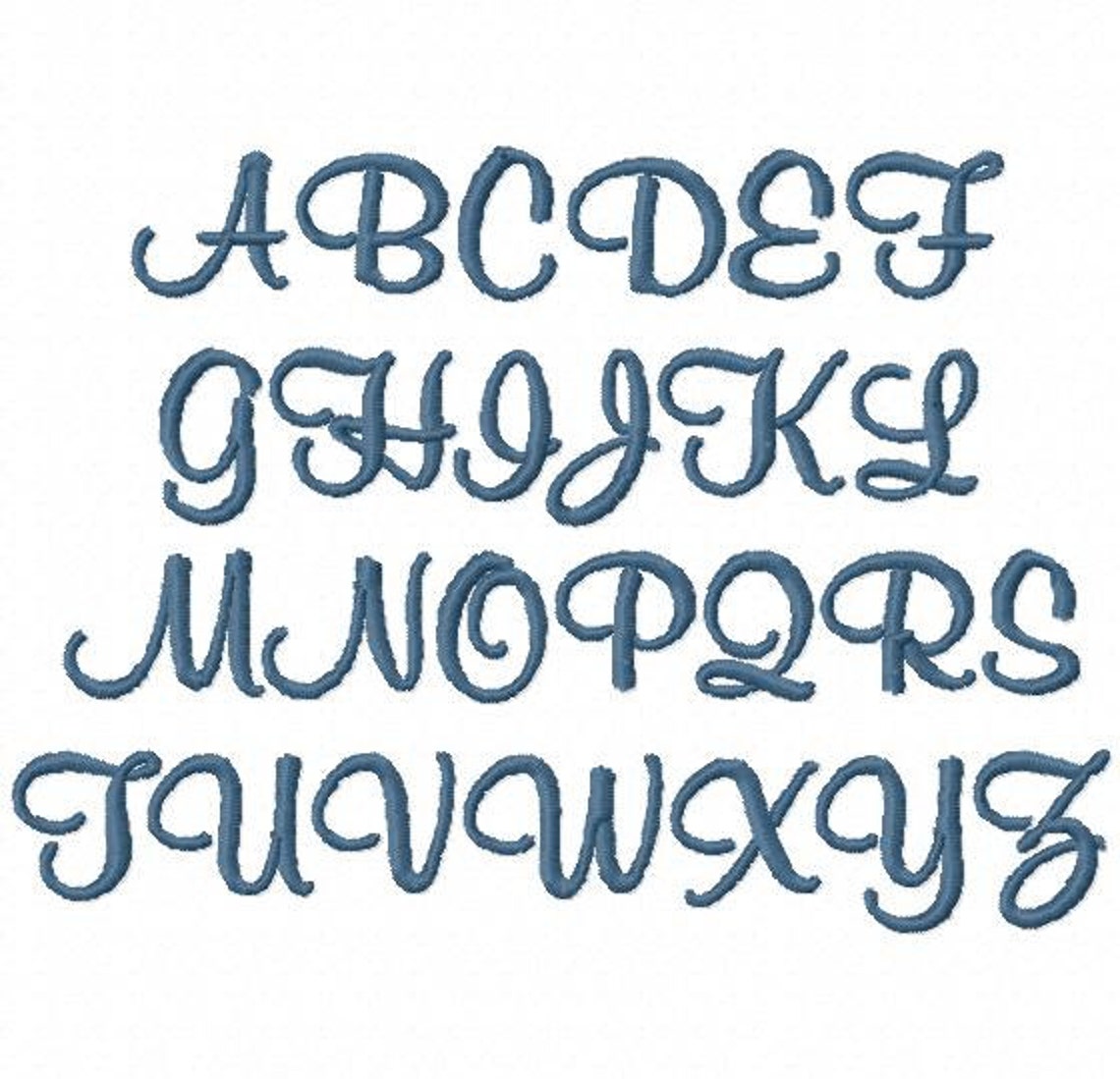 Mini Murphy Script - .5in. (half Inch) - Machine Embroidery Font - BUY ...