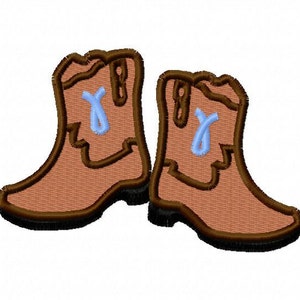 Cowboy Boots - Pair - Machine Embroidery - 6 sizes, boots, embroidery boots, cowboy, cowgirl, country