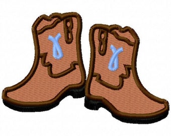 Cowboy Boots - Pair - Machine Embroidery - 6 sizes, boots, embroidery boots, cowboy, cowgirl, country