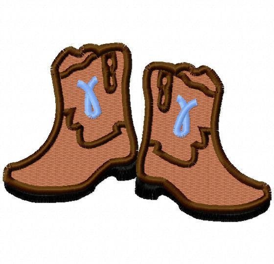 【COLOR iN ID】embroidery pattern western boots Cowboy Flower Boots Machine Embroidery Design, Boot Instant