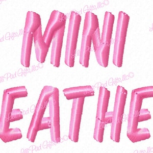 Mini Heather - .5in. (half inch) - Machine Embroidery Font - BUY 2 get 1 FREE - Mini Fonts, Mini Embroidery Font, fun small font, small font