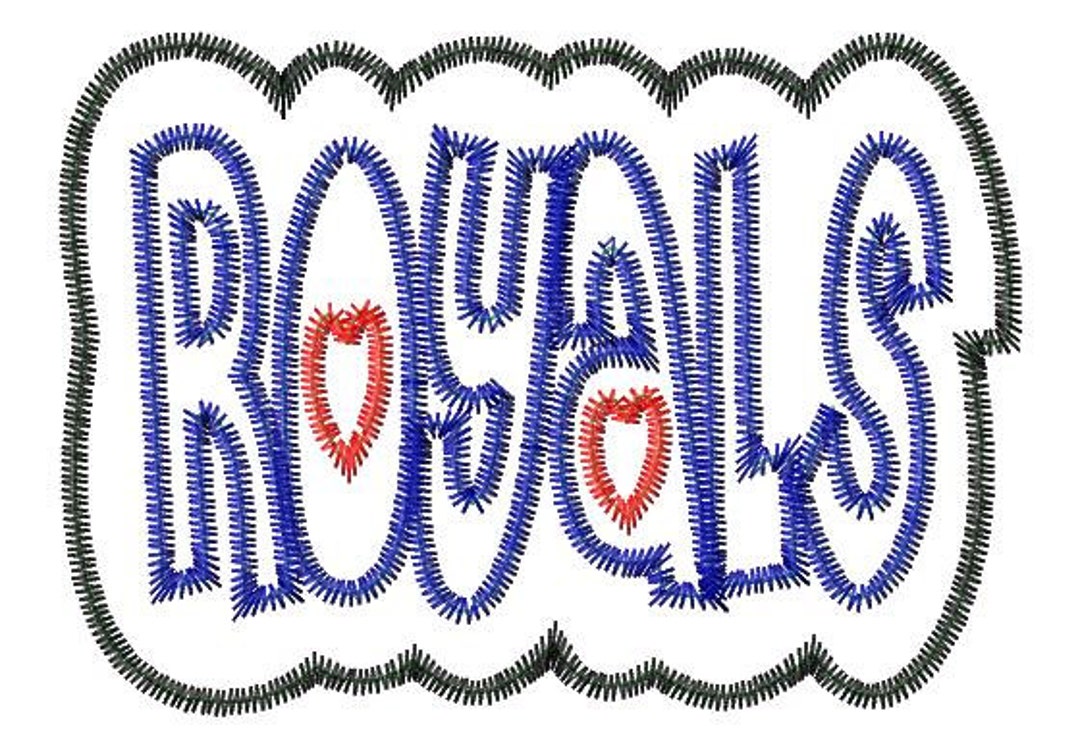 ROYALS Double Applique Zig Zag Outline Machine Embroidery Design 11