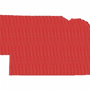 State of Nebraska - Machine Embroidery - 12 Sizes