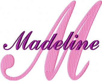 Madeline - Machine Embroidery Font - Sizes 1",2",3",4" BUY 2 get 1 FREE