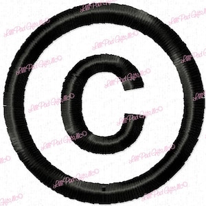 Può includere: Simbolo di copyright in bianco e nero, una lettera C stilizzata all'interno di un cerchio.