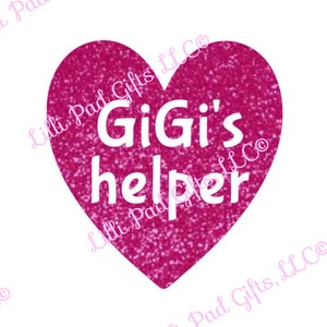 GiGi&#39;s Helper - Heart - Cut File - Instant Download - SVG Vector JPG for Cameo Silhouette Studio Software & other Cutter Machines