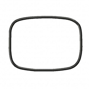 Puede incluir: Un contorno negro de un rectángulo redondeado.