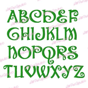 Mini Santa Time .5 inch Machine Embroidery Font Sizes BUY 2 get 1 FREE Mini Fonts image 2